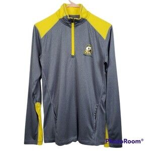 Champion Oregon Ducks Mens Long Sleeve 1/4 Zip Shirt Size Small